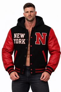 Nouvelle Veste de Baseball Chrétienne pour Hommes, Modèle Exclusif, Bleu et Blanc, avec Broderie JESUS, Imperméable, Boutons Pression sur le Devant, Style Streetwear - Product Image 2