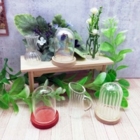 Maison de poupée miniature 1:6 bouteille de bouilloire en dôme en verre transparent et irisé et décorations-Accessoires de bricolage