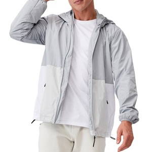 Breathable High Quality Custom Outdoor Casual Windbreaker <b>Jacket</b> <b>Waterproof</b> Canvas Zipper <b>Thin</b> Lightweight Men's <b>Jackets</b> - Product Image 1