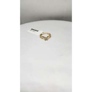 Anillo Clásico de Diamantes para Mujer en Oro de 9K, 0.17ct, Diamantes Naturales, Color HI, Pureza SI, Acabado en Rodio, Certificado IGI, Joyería de Moda - Product Image 1