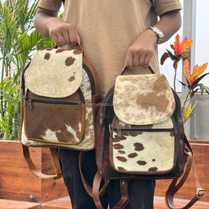 Nouveau sac à dos en cuir de vachette de qualité supérieure sac à dos en cuir véritable occidental sac de voyage minimaliste Boho randonnée sac à dos en cuir - Product Image 3