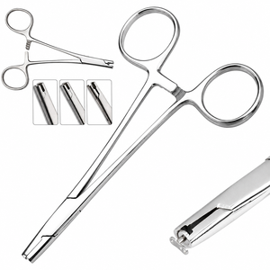 Pinces chirurgicales manuelles DETAIN IMPEX en acier inoxydable pour piercing corporel, certifiées CE Classe II, modèle DI-SS-R-21 - Product Image 4