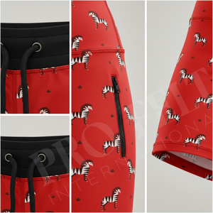Shorts de sport pour femmes, tendance, personnalisés, imprimés, respirants, extensibles, en tissu élastique, pour yoga, course à pied et entraînement. - Product Image 4