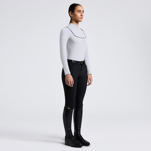 High Quality 4way Stretch Horse Riding Equestrian Shirt Top <b>Base</b> <b>Layer</b> Competition Show Shirt Polo in Soft Feel Technical Fabric - Product Image 6