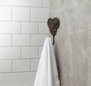 Antique Metal Heart Wall <b>Hook</b> With Ivory Tip <b>Decorative</b> <b>Coat</b> <b>Hook</b> For Home Use Elegant Wall Accent - Product Image 6