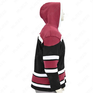 OEM Sweat-shirt à capuche surdimensionné à panneaux multiples avec cordon de serrage Sweat-shirt pour hommes Nouvelle mode Rue Panneau contrasté Frange Sweats à capuche pour hommes - Product Image 2