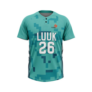 Camisetas de Béisbol Personalizadas con Nombre de Equipo y Logotipo Frontal, 100% Poliéster Ecológico, Absorbentes de Humedad, Manga Corta, OEM ODM - Product Image 4