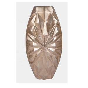 <b>Gold</b> Aluminum Handmade Polished Tall Modern Flower <b>Vase</b> for Tabletop/Countertop Home Office Centerpiece - Product Image 3