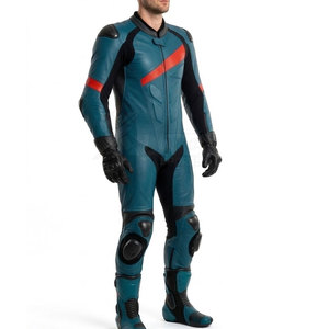 Traje de Motocicleta de Cuero de Alta Calidad, Talla Grande, con Material Ligero y Ajuste Flexible para Conducción Deportiva - Product Image 1