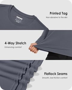 เสื้อรัดรูปสำหรับว่ายน้ำ MMA แบบ OEM สั่งทำได้ 男女兼用 สีพื้น โพลีเอสเตอร์ 100% ระบายอากาศได้ดี ป้องกันรังสียูวี UPF50+ ป้องกันแบคทีเรีย แห้งเร็ว แบบเต็มตัว - Product Image 6