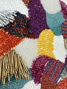 Nuovo design multicolore 2027 con perline diverse e tecniche di lavorazione diverse per tessuti in pizzo, prodotto da un produttore specializzato. - Product Image 6