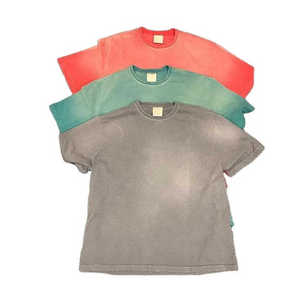 T-shirts en toile unisexe 100 % coton, coupe classique, 220 grammes, délavés à l'acide, style vintage, écologiques, séchage rapide, grandes tailles - Product Image 1