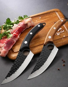 Cleaver Hammer <b>Boning</b> <b>Knife</b> Steel Wood <b>Handle</b> OEM for Sheep Brisket Slaughter Meat Butcher Forged Serbian Chopper - Product Image 6