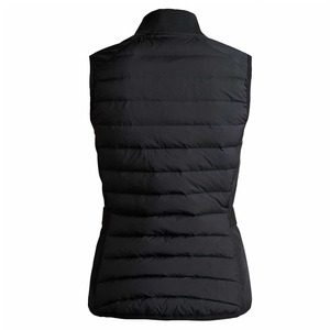 Chaleco Acolchado de Invierno para Mujer, Talla Grande, Corto, Cortavientos, con Mangas en Contraste, Acolchado, Liso, Teñido, Moda Femenina - Product Image 2