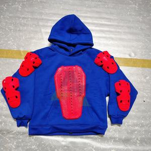 Sweat à capuche moto avec logo réfléchissant Sweat à capuche moto fabriqué sur mesure Poches kangourou Protection unisexe homologuée CE - Product Image 3