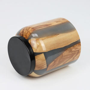 Top Selling Wooden & Metal Bakhoor Burner with Acrylic Storage Jar Luxury <b>Oud</b> <b>Incense</b> Holder for Arabic Home Decor & Elegant - Product Image 4