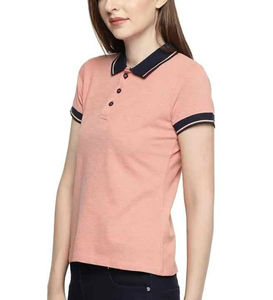 Nuevas camisetas polo para mujer 100% algodón, camiseta polo básica lisa para imprimir, camiseta de jersey de poliéster, manga corta, formal. - Product Image 2
