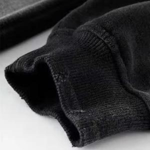 เสื้อฮู้ดผ้าฟลีซหนานุ่มสำหรับฤดูหนาว ทรงโอเวอร์ไซส์ ใส่ได้ทั้งชายและหญิง มีกระเป๋า  รับสกรีนโลโก้ แห้งเร็ว ระบายอากาศได้ดี - Product Image 2