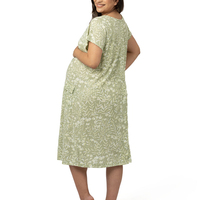 Robe de maternité en bambou bio tenue de maternité d'hôpital vêtements de nuit d'allaitement d'été robe de maternité personnalisée robe de maman chemise de nuit