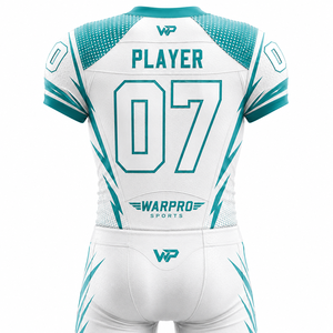 Uniforme de Fútbol Americano WARPRO Elite para Hombre, Jersey Sublimado con Cuello en V, Manga Corta, Ajustado, Absorbente de Humedad, para Toda Temporada - Product Image 2