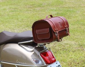 MJ Nouveau Sac en Cuir Vintage de Haute Qualité pour Scooters et Motocyclettes Yamaha Lambretta Fabriqué à Taïwan - Product Image 5