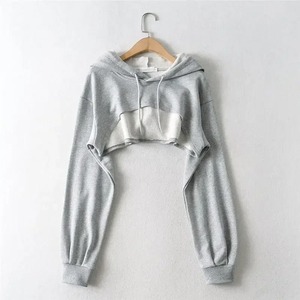 Sweat-shirt décontracté en polyester tricoté asymétrique à épaules tombantes et manches longues avec oreilles de chat noires pour femme, couleur unie, idéal pour l'automne - Product Image 3