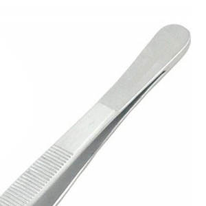 Pinzas para Tejidos de 145 mm, Rectas, 1x2 Dientes, Mandíbula de 2.5 mm, Pinzas Quirúrgicas para Tejidos de Acero Inoxidable, Autoclavables, OEM - Product Image 5