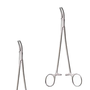 Pinzas para Peritoneo Faures, Manuales, 205 mm, Ligeramente Curvadas, Acero Inoxidable Quirúrgico, 3 Mandíbulas, Instrumentos Reutilizables, Certificación CE Clase I - Product Image 1