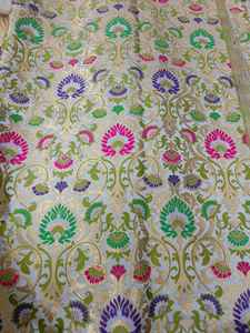 luxurious damask multi colored fabric - Product Image 2
