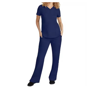 Uniformes Médicos Elásticos de Poliéster para Mujer, Conjuntos de Uniformes Quirúrgicos de Último Diseño, Uniformes de Enfermería Elegantes para Mujer - Product Image 1