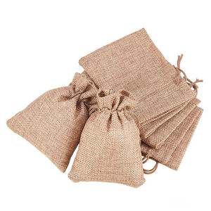 Sustainable Natural Jute Eco Shopper <b>Bag</b> with Custom Logo Printing for Retail Use - Product Image 5