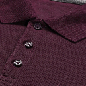 Camiseta de Golf Casual para Hombre, 100% Algodón, Cuello Redondo, Manga Corta, Transpirable, Tejido de Punto, Corte Regular, con Logotipo Personalizado - Product Image 6