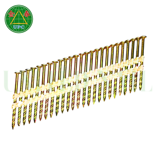 Clous à bande en acier et plastique fabriqués au Vietnam sur mesure, tête à motif quadrillé, tige lisse de précision, choix standard des constructeurs - Product Image 1