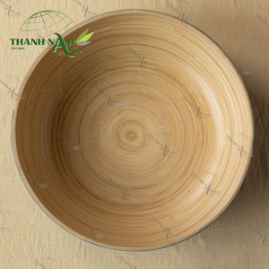 Tazón de Bambú Ecológico Hecho a Mano, Suave, D30cm X H10cm, Clásico Vietnamita, Desechable para Servir Ensaladas de Forma Sostenible en Fiestas y Cenas - Product Image 5