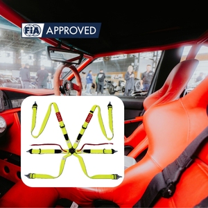 Cinturón de Seguridad para Pilotos Profesionales TBRACING FIA 8853 2016, Venta al por Mayor, Fabricante OEM ODM, Ajustadores Ligeros de Acero, Pernos de Ojo 7/16 UNF - Product Image 3