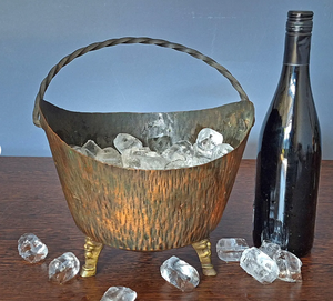 Top Hammered Copper Wine Cooler Ice <b>Bucket</b> With Brass Champagne Chiller Beer Ice <b>Bucket</b> and Wine Tubs for Sale - Product Image 3