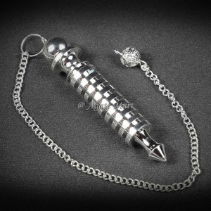 Meilleure qualité pendule en métal gros pierre précieuse pendule de guérison petit et épais argent goutte pendule en laiton - Product Image 3