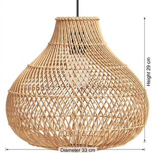 Lámpara de Techo de Ratán Hecha a Mano, Diseño Costero Moderno, Cubiertas de Lámparas para Hoteles, Restaurantes y Espacios Comerciales - Product Image 4