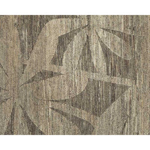 Alfombra de lana/cáñamo anudada a mano en gris para muebles de sala de estar - Product Image 2