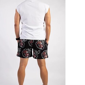 Custom Youth Sublimation <b>Canvas</b> Basketball Shorts Men's 100% Cotton Breathable Quick Dry Eco-Friendly Mid Waist - Product Image 5