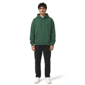 Sweat-shirt à capuche personnalisé pour homme en molleton de coton, coupe oversize, style streetwear, avec lavage vintage et détails de marque privée - Product Image 1