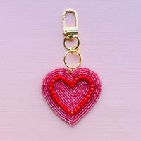 Porte-clés perlé fait main, joli pendentif décoratif pour sacs et clés à prix avantageux