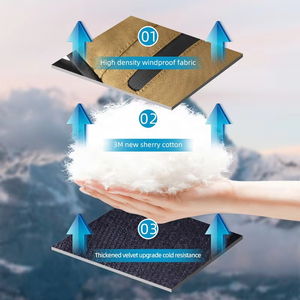 Gants de ski d'hiver pour hommes et femmes, en velours épais, imperméables et coupe-vent, résistants au froid, pour les sports de plein air et le cyclisme - Product Image 2