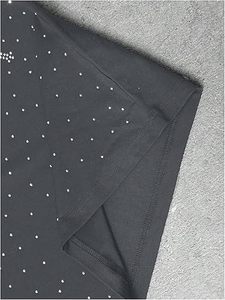 T-shirt d'été en gros pour hommes, personnalisé, avec strass effet charbon et thermocollant argenté, style streetwear, usine OEM - Product Image 3