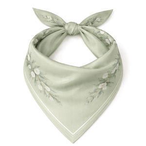 Pañuelo ligero tipo bandana, pañuelo para el cuello, de algodón y seda, estampado paisley, color liso, triangular, cuadrado, informal, de verano, unisex, accesorio. - Product Image 2