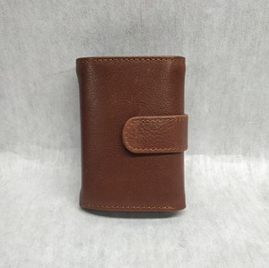 Oily Pullup Crazy Horse Leather Card Holders Cash Sleeve Aluminum Pop-up <b>RFID</b> <b>Wallets</b> Purses <b>Man</b> Wholesale Luxury Button Hasp - Product Image 4