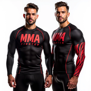 Fabricante de Rashguards Personalizados para BJJ, Impresión HD Sublimada, Transpirable, de Secado Rápido, Antibacterial, Material Duradero para Gimnasio y Artes Marciales - Product Image 6