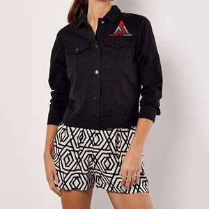 เสื้อแจ็คเก็ตยีนส์ผู้หญิงสำหรับฤดูหนาว แจ็คเก็ตยีนส์สั้น แขนยาว - Product Image 1