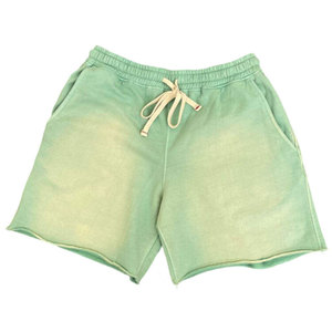 Shorts en coton délavé avec logo personnalisé pour homme, taille adulte, fabrication pakistanaise. - Product Image 1