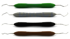 Curettes dentaires Gracey avec manche en silicone, instruments chirurgicaux hygiéniques, équipements de nettoyage parodontal et de restauration dentaire en plastique - Product Image 6